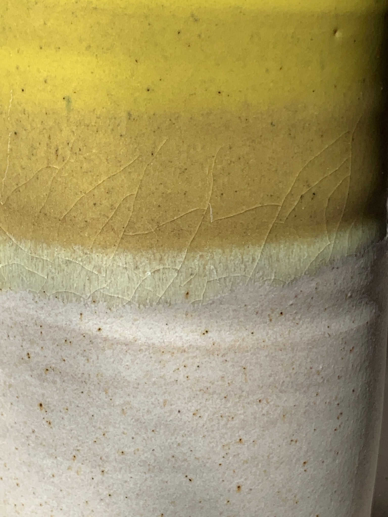 Yellow / Light Oatmeal Canterbury Pottery